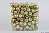 GLASS BALL COMBI NATURAL GREEN 25MM ON WIRE SET OF 144