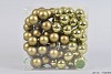 GLASS BALL COMBI NATURAL GREEN 30MM ON WIRE SET OF 72