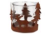 RUSTY GLAS X-MAS 15X15CM