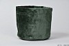 VELVET PLANTBAG DARK GREEN 14X15CM
