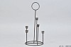 CANDLE HOLDER STEEL 16X35CM + 5 CUPS