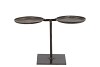 CANDLE HOLDER DUO STEEL 24X10X14CM