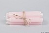 CROWN CANDLES WHITE PINK P/7 2X17CM
