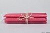 KERZE CROWN ROSA ROT PRO 7 STÜCK 2X25CM