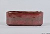 OX BLOOD OVAL BOWL RED 22X8X8CM