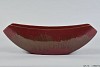 OX BLOOD OVAL BOWL RED 41X10X12CM
