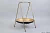 DECO ETAGERE METAAL ZWART/GOUD 35X51CM
