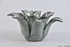 TEELICHT DECO GRAU BLAU SUCCULENT 17X8CM