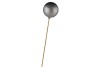 PICK GLITTER BAUBLE 60MM ON STICK SILVER L53CM