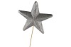 PICK STAR SILVER 20X5CM ON STICK L60CM A PIECE