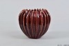 REEF RUBY RED SPHERE SHADED POT 16X14CM