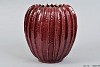 REEF RUBY RED SPHERE SHADED POT 22X23CM