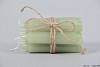 CROWN CANDLES GREEN 2X11CM SET OF 7