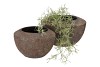 BALI INDONESIAN GREY BOWL D20X13CM