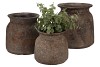 BALI INDONESIAN GREY PITCHER 24X25CM