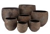 BALI INDONESIAN GREY POT 30X27CM
