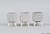 FLOWER POT ON FOOT RING SPRING 8X11CM ASSORTED A PIECE