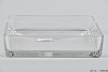 GLAS SCHAAL VIERKANT 24X24X6CM