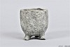 ZIMBABWE GREY TRIPOD POT 12X13CM