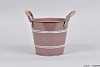 POT ZINK NEW OLD PINK ROND 16X14CM