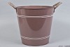 POT ZINK ROND NEW OLD PINK 30X28CM