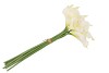 SILK CALLA LILY WHITE 9-BRANCHES L34CM
