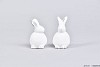 EASTER HAAS STEEN BOL WIT 6X6X10CM ASSORTI PER STUK