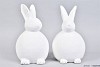 EASTER HARE STONE SPHERE SHADED WHITE 20X20X33CM ASSORTED A PIECE