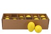 EGGS GANZEN GEEL 6X8CM PER 12 STUKS