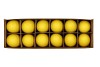 EGGS GOOSE YELLOW 6X8CM PER 12