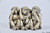 DECO MONKEYS HEAR NO EVIL/SEE NO EVIL/SPEAK NO EVIL 11X6X8,5CM