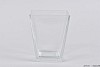 GLAS VASE VIERECKIG KONISCH 11,5X14CM
