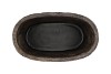 IRON STONE GREY OVAL 28X16X20CM