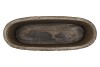 IRON STONE GREY OVAL 44X16X25CM