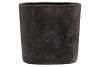 IRON STONE GREY OVAL POT 37X16X37CM