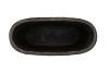IRON STONE GREY OVAL POT 37X16X37CM