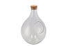 GLASS BOTTLE WITH CORK OPEN 26X37CM