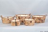 PAULOWNIA HOUT SCHAAL 39X16CM 5DLG