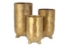 ST. TROPEZ GOLD VASE 10X18CM