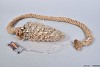 LED TOUW PINECONE MESSING GOLD 9X19X100CM