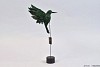 FEATHER HUMMINGBIRD ON FOOT GREEN P/1