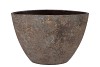 BALI INDONESIAN GREY BOWL OVL 34X16X23CM