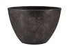 BALI BLACK COAL BOWL OVL 34X16X23CM