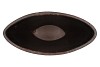 BALI INDONESIAN GREY BOWL OVL 39X19X27CM