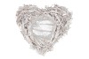 COEUR EN RACINE BOIS WHITEWASH 40X10CM