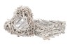 COEUR EN RACINE BOIS WHITEWASH 40X10CM