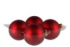 GLASS BALL MAT ROOD 100MM P/4