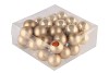 GLASS BALL COMBI CHAMPAGNE 40MM ON WIRE P/36