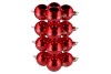 GLASS BALL SHINNY RED 80MM P/16 NM