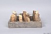 DRIFTWOOD TRAY MET 2 GLAS 29X22X15CM